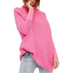 Free People Ottoman Slouchy Tunic in Pink size Small